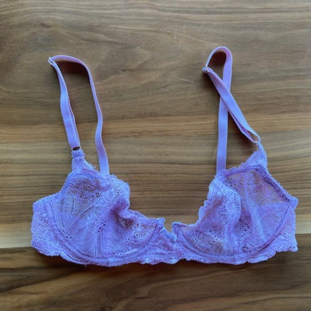 Naja Pink/Lilac Lacey Balconette Bra